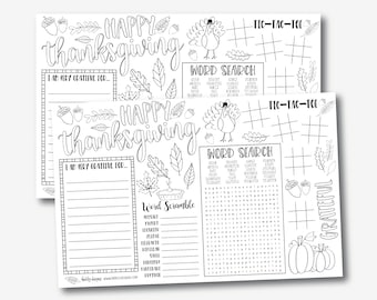Printable placemats Etsy graphic regarding Printable Placemats Templates referred to as Printable placemats Etsy
